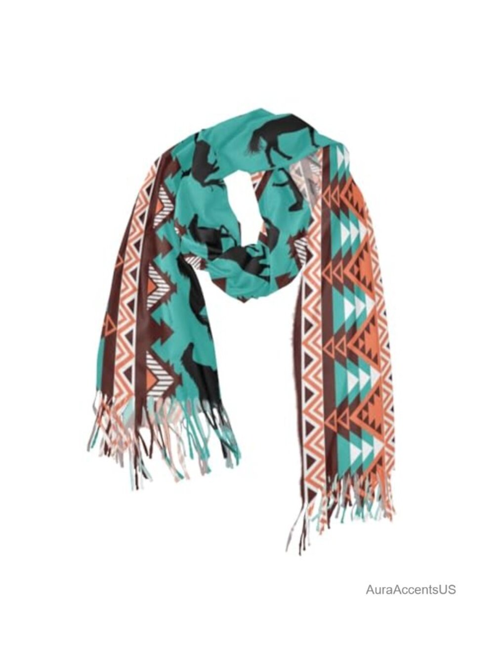Women's Oversized Fringe Winter Scarf Wrap Shawl Soft Furry Cozy Tassel